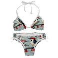 thumbnail image 1 of Woodpecker Swimsuit Bikini Set with Detachable Sponge and Adjustable Strap, Two-Pack, for Beach and Pool Parties, 1 of 6