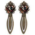 thumbnail image 1 of Woodpecker Vintage Copper-Colored Lace Bookmarks: Stylish Stainless Steel Book Accessories, Set of 2, Ideal Gift for Readers and Book Lovers, 1 of 5