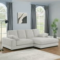 thumbnail image 1 of Woodpecker's Inc Daisy Convertible Sectional Sofa Couch with L-Shaped Design - Upholstered in Soft Corduroy Fabric, 1 of 2