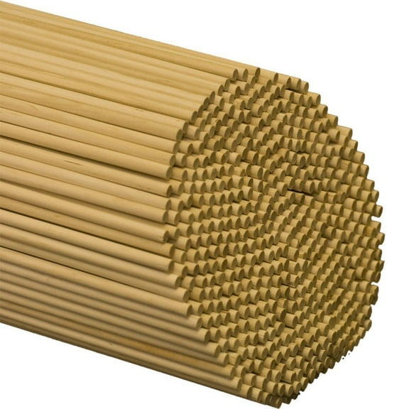 Woodpeckers Dowel Rods Wood Sticks Wooden Dowel Rods - 1/2 x 48 Inch Unfinished Hardwood Sticks - for Crafts and DIYers - 25 Pieces