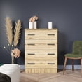 thumbnail image 1 of Woodpeckers Furniture and Mattress 4 Drawers Chest in Natural Oak Color, 1 of 2