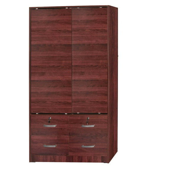 Woodpeckers Furniture and Mattress Sarah Modern Wood Double Sliding Door