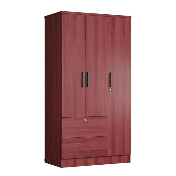 Woodpeckers Furniture and Mattress Symphony Wardrobe Closet with Two Drawers