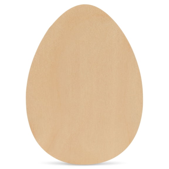 Woodpeckers Large Wood Egg Cutout 18 x 12 inch Pack of 1 Unfinished Egg Shaped Wood Cutout to Paint for Easter Crafts and Spring Home Decorations