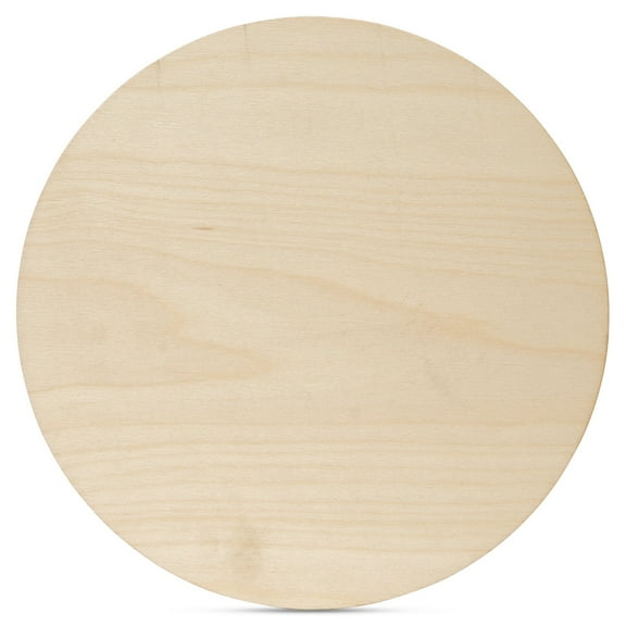 Woodpeckers Wood Circles 24 inch, 1/8 Inch Thick, Birch Plywood Discs, Pack of 1 Unfinished Wood Circles for Crafts, Wood Rounds