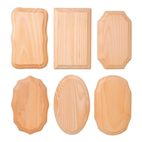 Woodplaque Unfinished 3.5In x 5.5in Assorted