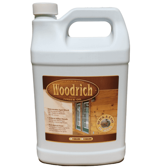 Woodrich Brand Timber Oil Deep Penetrating Wood Finish, 1 gal