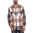 thumbnail image 1 of Woodridge Flannel Co Mens Flannel Shirts Shackets Casual Button Down Long Sleeve Jackets with Pocket, 1 of 5