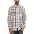 thumbnail image 1 of Woodridge Flannel Co Mens Flannel Shirts Shackets Casual Button Down Long Sleeve Jackets with Pocket, 1 of 5