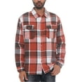 thumbnail image 1 of Woodridge Flannel Co Mens Flannel Shirts Shackets Casual Button Down Long Sleeve Jackets with Pocket, 1 of 5