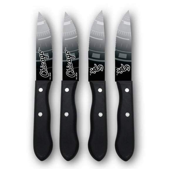 Woodrow Chicago White Sox 4-Piece Stainless Steel Steak Knife Set