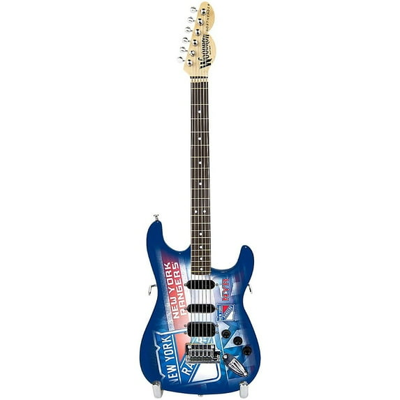Woodrow Guitar GMNHL19 NHL New York Rangers Miniataure Guitar