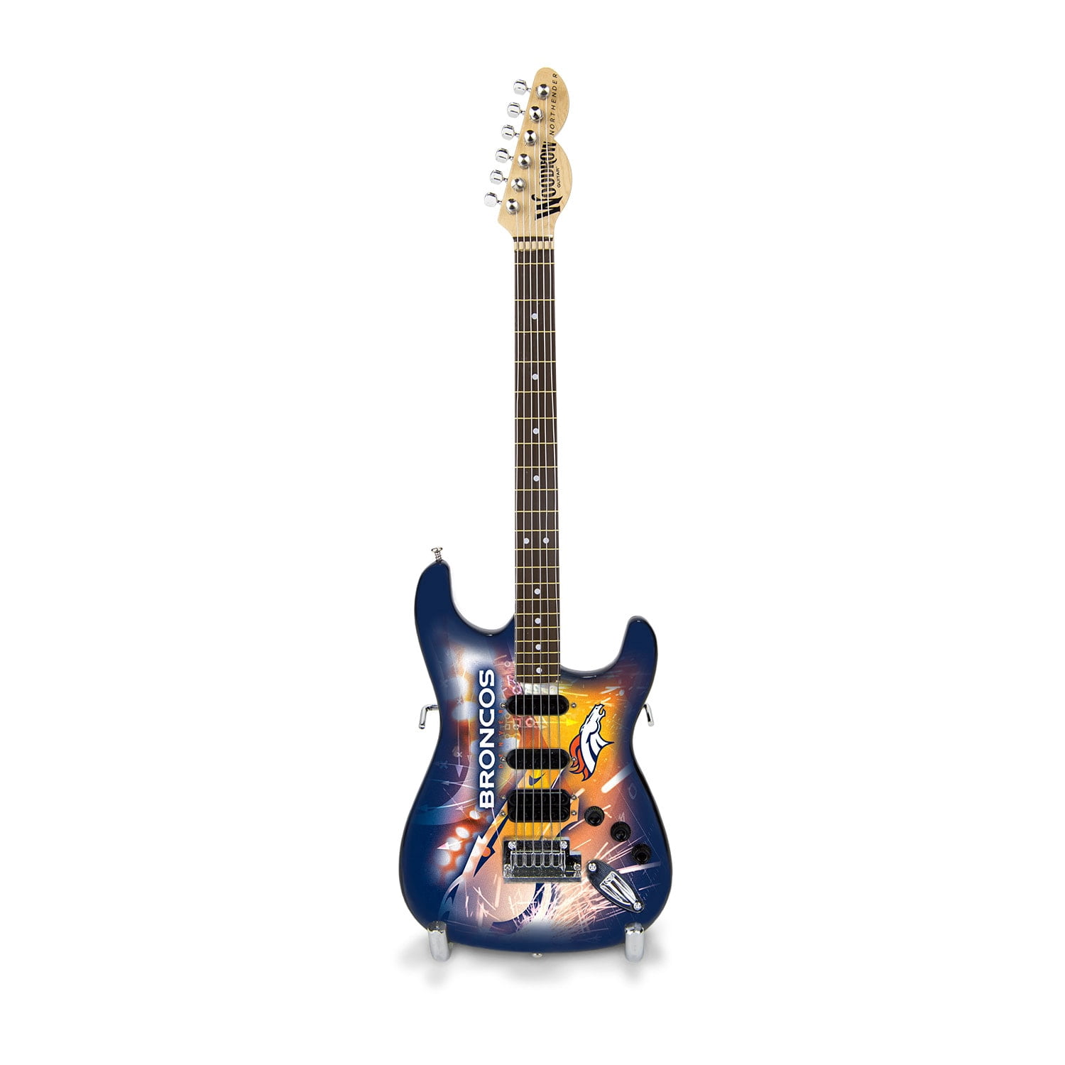 Denver Broncos Woodrow Mini Guitar