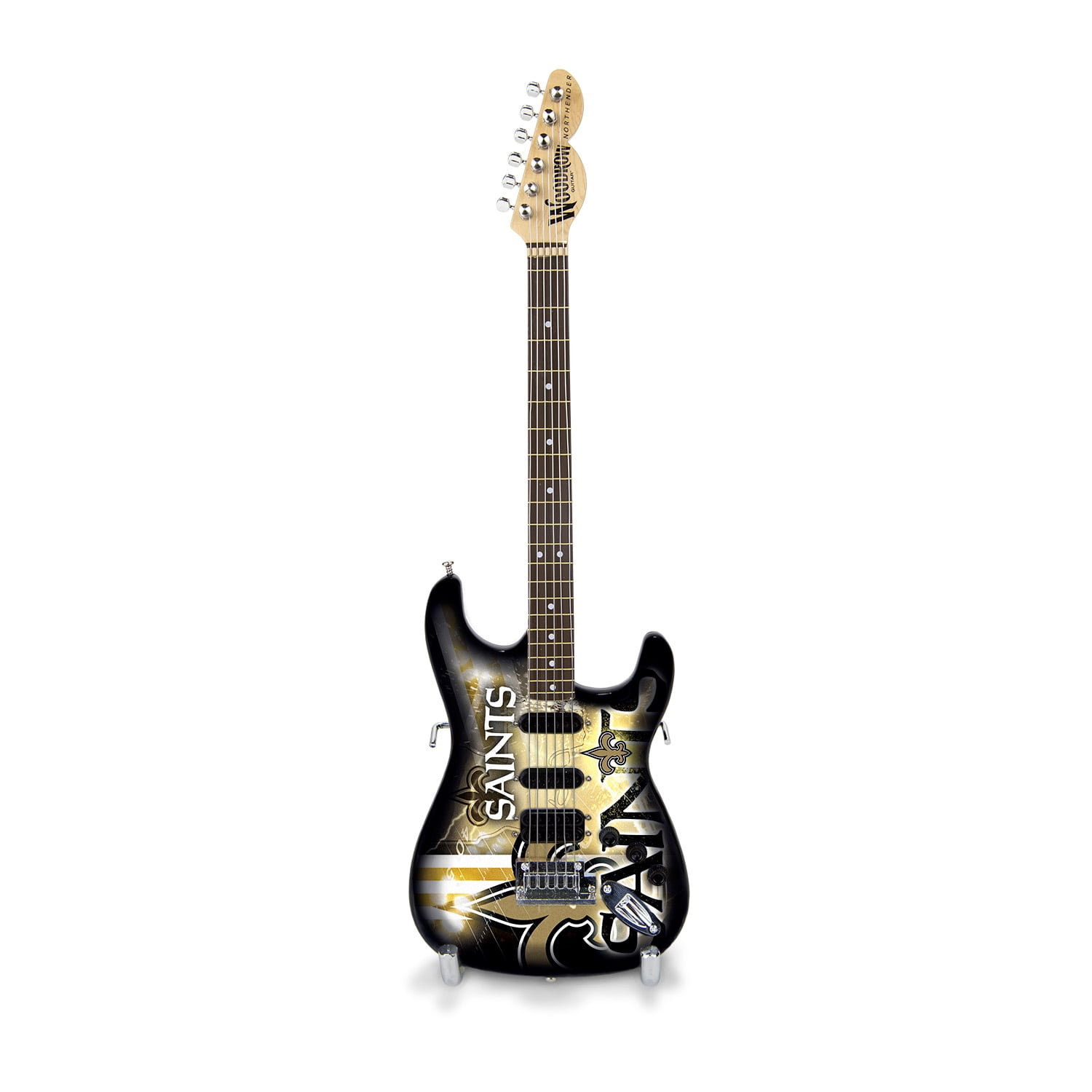 Woodrow Guitar Officially Licensed NFL New Orleans Saints Mini