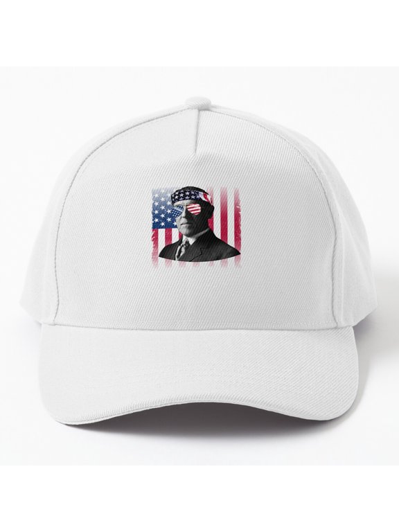 Woodrow Wilson USA Flag Baseball Hat, Fourth of July American History Design Cap