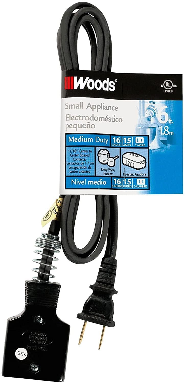 Woods Appliance Cord 0290 HPN - 6-Foot, Black: Computer