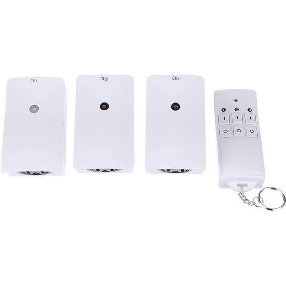 Woods Indoor Wireless Remote Kit 13569WD - Controls Up to 3 Devices - 3 Pack, Orange