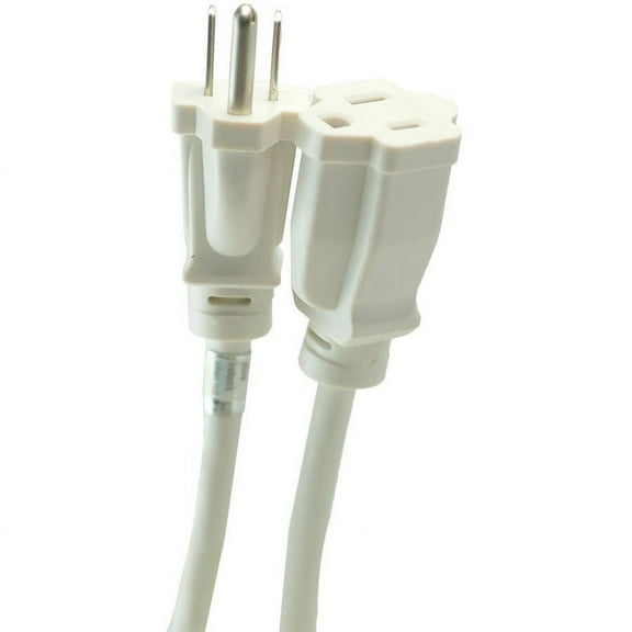 Woods 277563 Outdoor Extension Cord with Power Block, 8-Foot, White