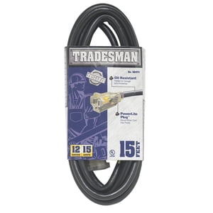 Woods 12/3 Heavy Duty 15-Foot Extension Cord