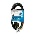 thumbnail image 1 of Woods 3835196 4 ft. SRDT 250V Range Cord with 4 Wire, Black, 1 of 1