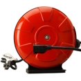 Woods 48004 14/3 SJTW Metal Extension Cord Reel with Locking Plug, Red