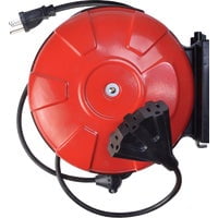 Woods 48006SW Retractable Extension Cord Reel With 3 Grounded Outlets