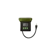 Woods 50015WD Outdoor 7-Day Heavy Duty Digital Plug-in Timer, 2 Grounded Outlets, Weatherproof, Perfect for Automating Holiday/Christmas Lights, Energy Saving Precision Programming, Black & Green