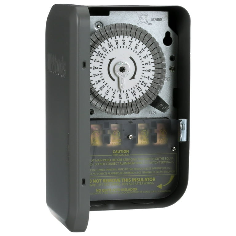 Woods 59104WD 208-277V 40A DPST Indoor 24-Hour Mechanical