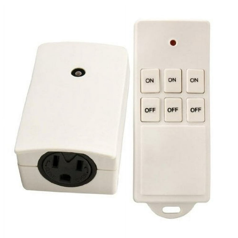 1pk Indoor Wireless Remote Controlled Plug Socket/Outlet