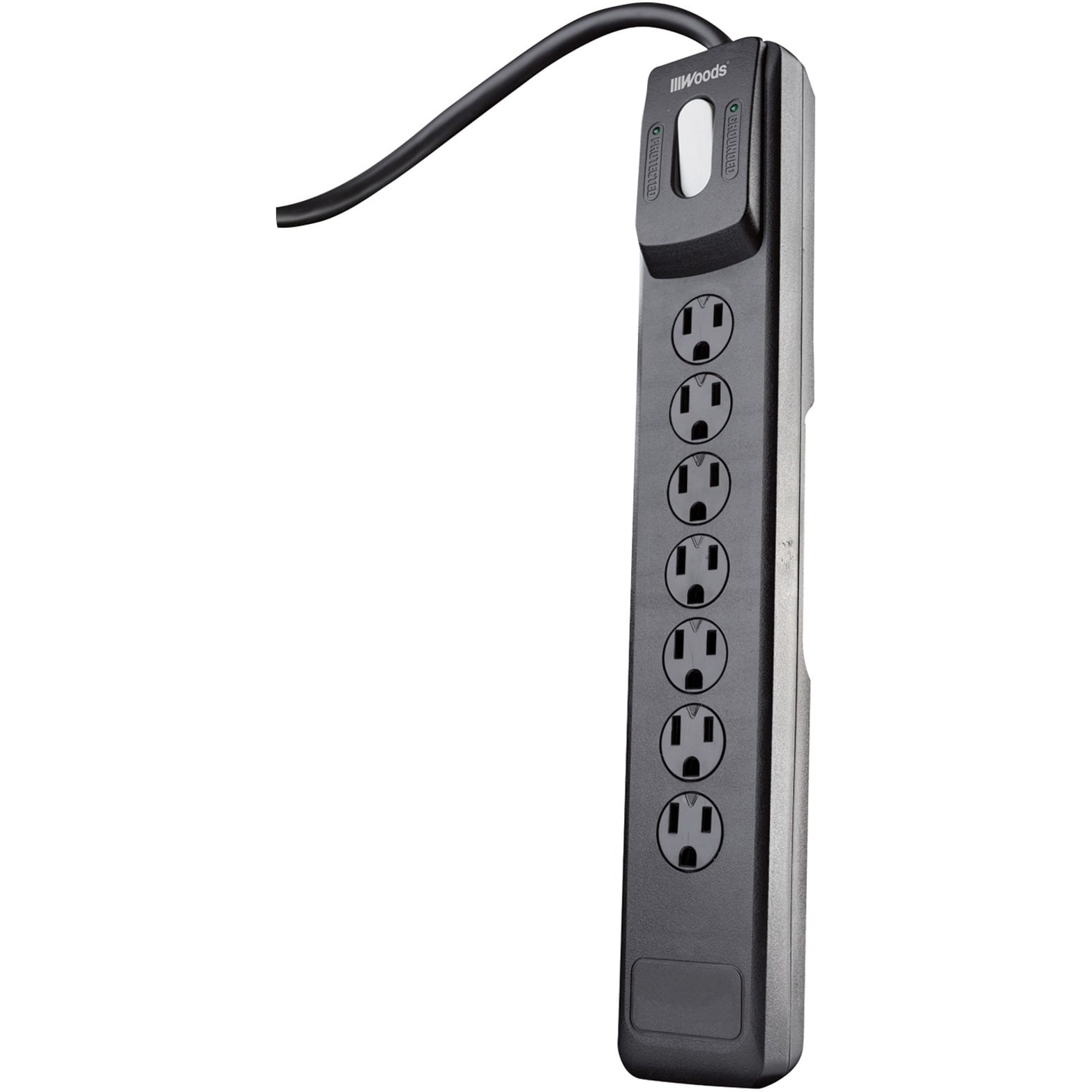 Woods Ind. Woods 7-Outlet Resettable Surge Protector Strip