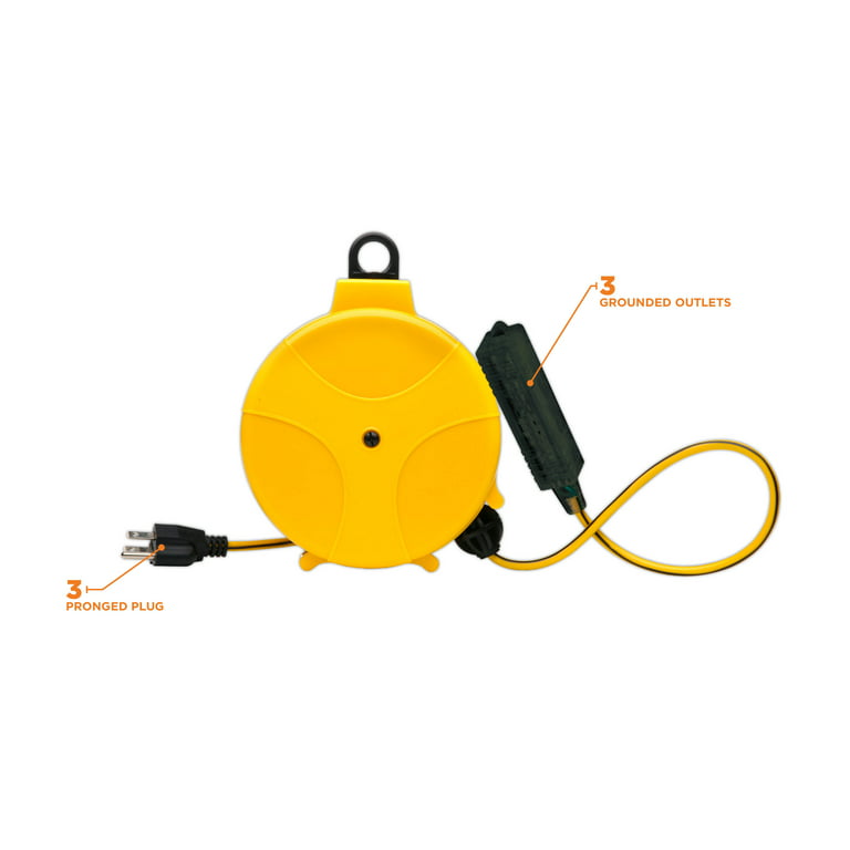Woods E315 Retractable Extension Cord Reel