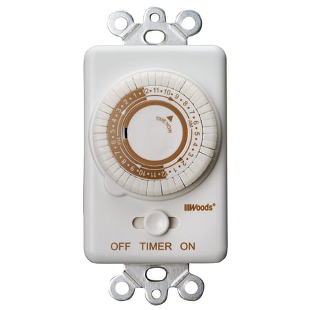 Woods 59745WD In-Wall 24-Hour Mechanical Timer
