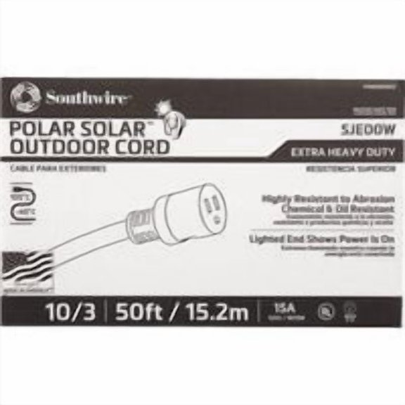 Woods Ind. Coleman Cable 10/3 Cold Weather Extension Cord - Pack of 4 Bulk Trade Pack