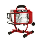 Woods L5200 500-Watt Wide Angle 160-Degree Halogen Work Light with Weatherproof Switches, 5-Foot Cord, Red