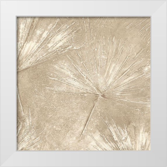 Woods, Maya 12x12 White Modern Wood Framed Museum Art Print Titled - Golden Fall Leaves III