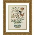 thumbnail image 1 of Woods, Maya 12x14 Gold Ornate Wood Framed with Double Matting Museum Art Print Titled - Fleur II, 1 of 4