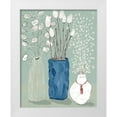 thumbnail image 1 of Woods, Maya 12x14 White Modern Wood Framed Museum Art Print Titled - Floral Vases, 1 of 4