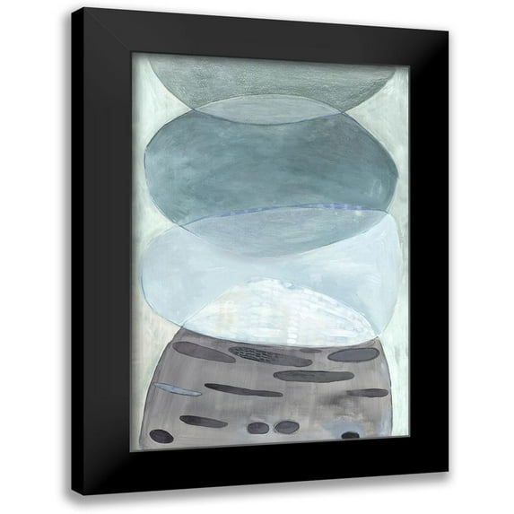 Woods, Maya 13x18 Black Modern Framed Museum Art Print Titled - Proejction of Blue