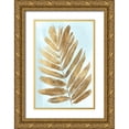 thumbnail image 1 of Woods, Maya 13x18 Gold Ornate Wood Framed with Double Matting Museum Art Print Titled - Golden Fern II, 1 of 4