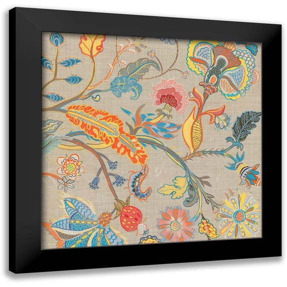 Woods, Maya 15x15 Black Modern Framed Museum Art Print Titled - Folklore I