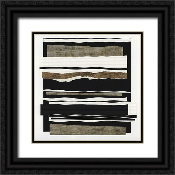 Woods, Maya 15x15 Black Ornate Wood Framed with Double Matting Museum Art Print Titled - Time After Time II
