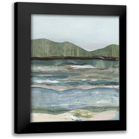 Woods, Maya 15x18 Black Modern Framed Museum Art Print Titled - Gentle Landscape II