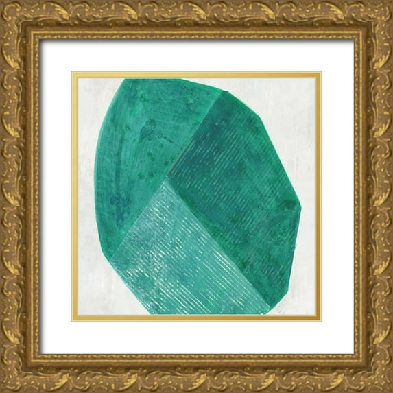 Woods, Maya 20x20 Gold Ornate Wood Framed with Double Matting Museum Art Print Titled - Reflecting Form II