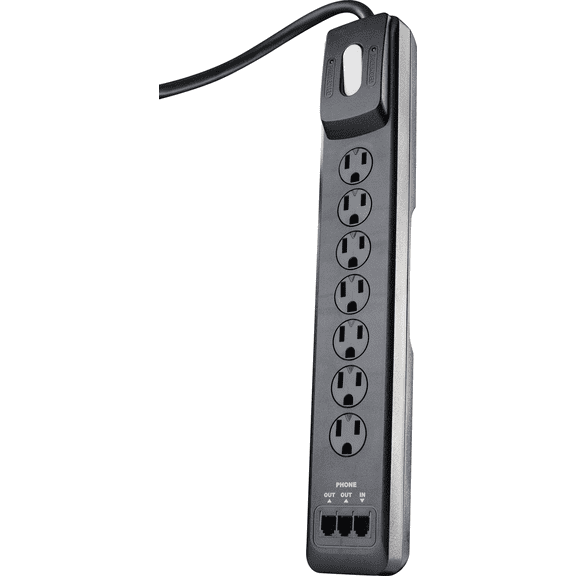 Woods Multi-Media Surge Protector Strip - Single Pack  Residential Use, Standard Application