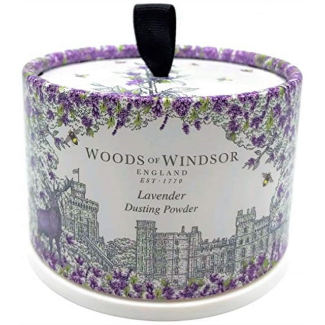Woods Of Windsor Lavender Body Dusting Powder With Puff for Women, 3.5