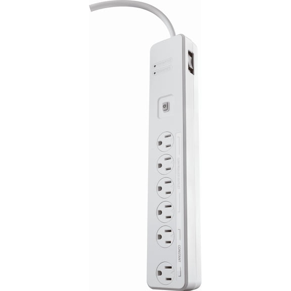 Woods Remote Control Surge Protector Strip - Pack of 12 Residential Use, Standard Application