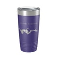 thumbnail image 1 of Woods Reservoir Tumbler Lake Map Travel Mug Insulated Laser Engraved Coffee Cup Tennessee 20 oz Purple, 1 of 1