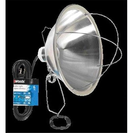 Woods-div.coleman Cable P - Brooder Light With Clamp- Silver 6 Feet - E240-166