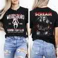 thumbnail image 1 of Woodsboro Horror Film Club Shirt, Ghostface Shirt, Scary Halloween, Woodsboro Scream Shirt, 1 of 5