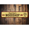 thumbnail image 1 of Woodshop Novelty Decor, Metal Wall Sign - 4x18 Inches, 1 of 4
